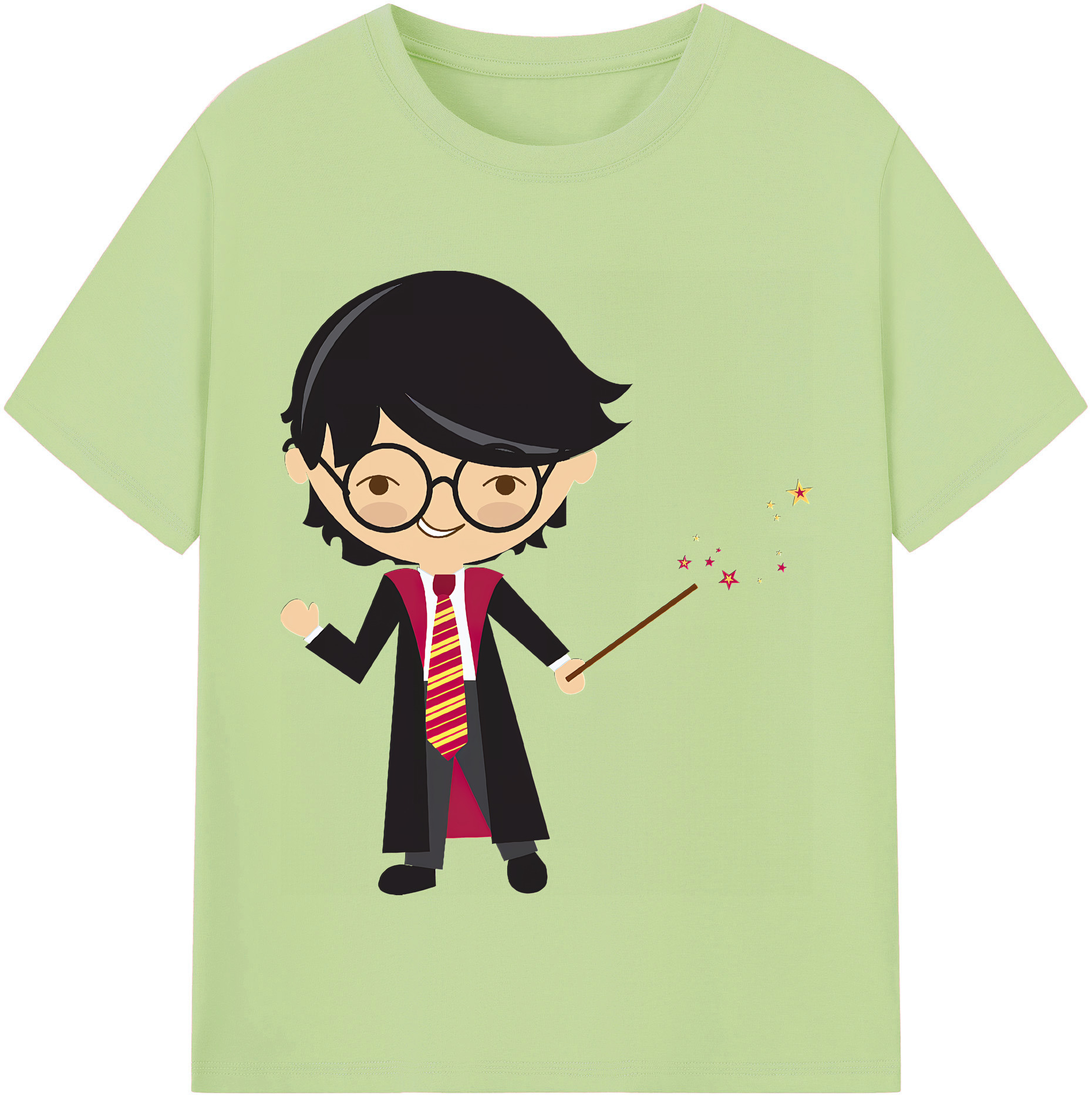 （画像用） Harry Potter ハリー・ポッターシリーズ 綿100％半袖Tシャツ（フロントプリント）